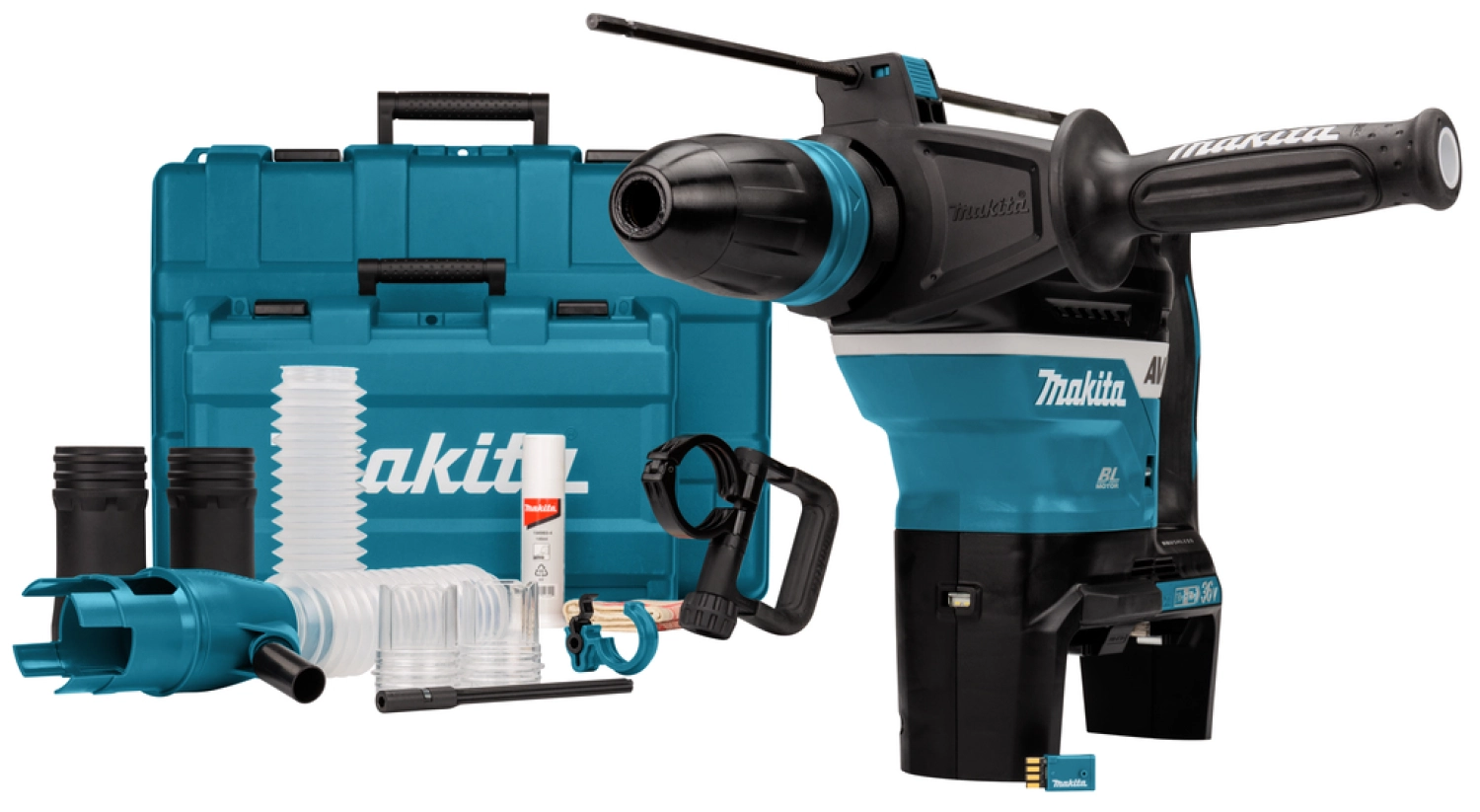 Makita DHR400ZUN1 36V (2x 18V) Li-Ion accu SDS-Max combihamer body incl. AWS in koffer - 8J - 18-25mm