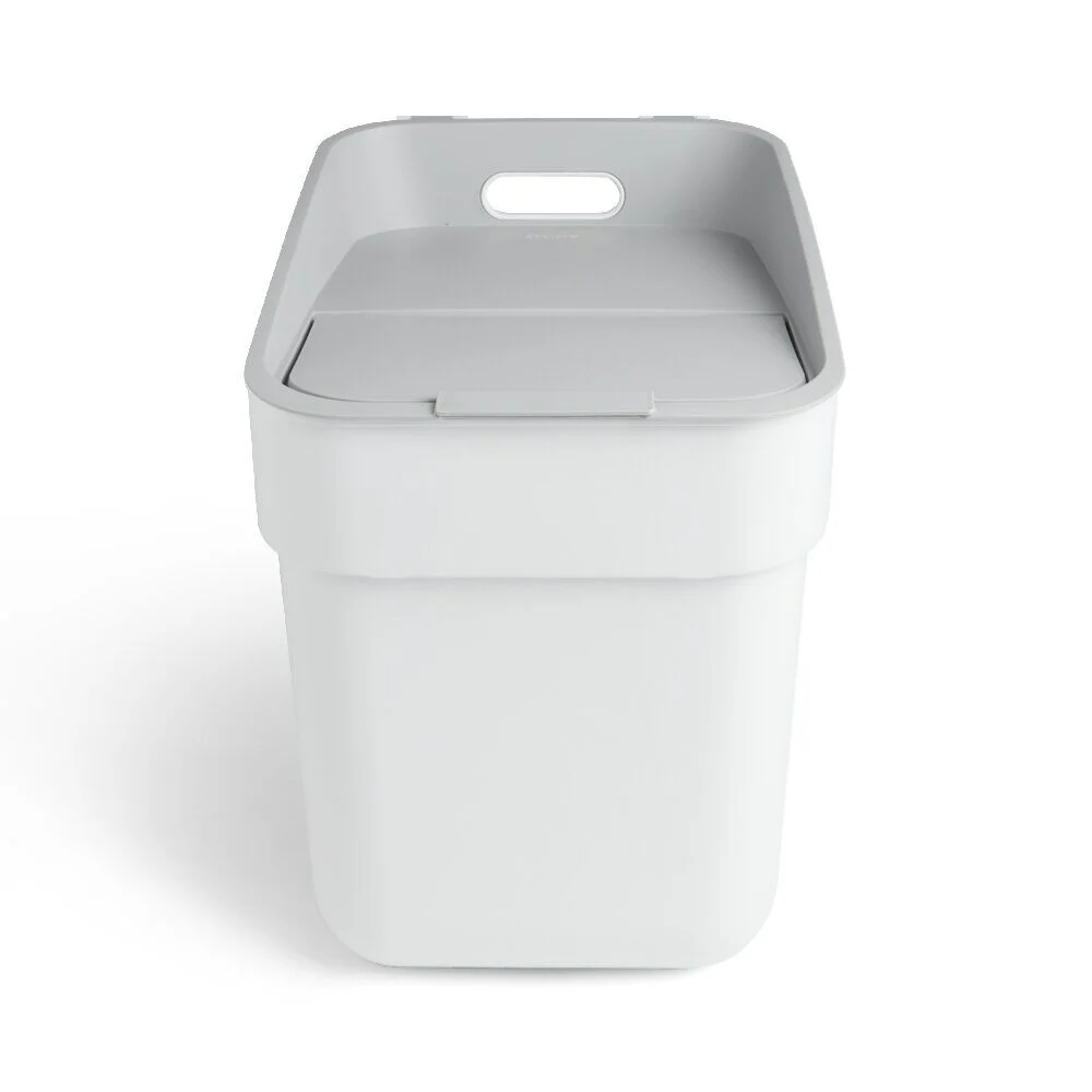 Poubelle de tri blanche 20L