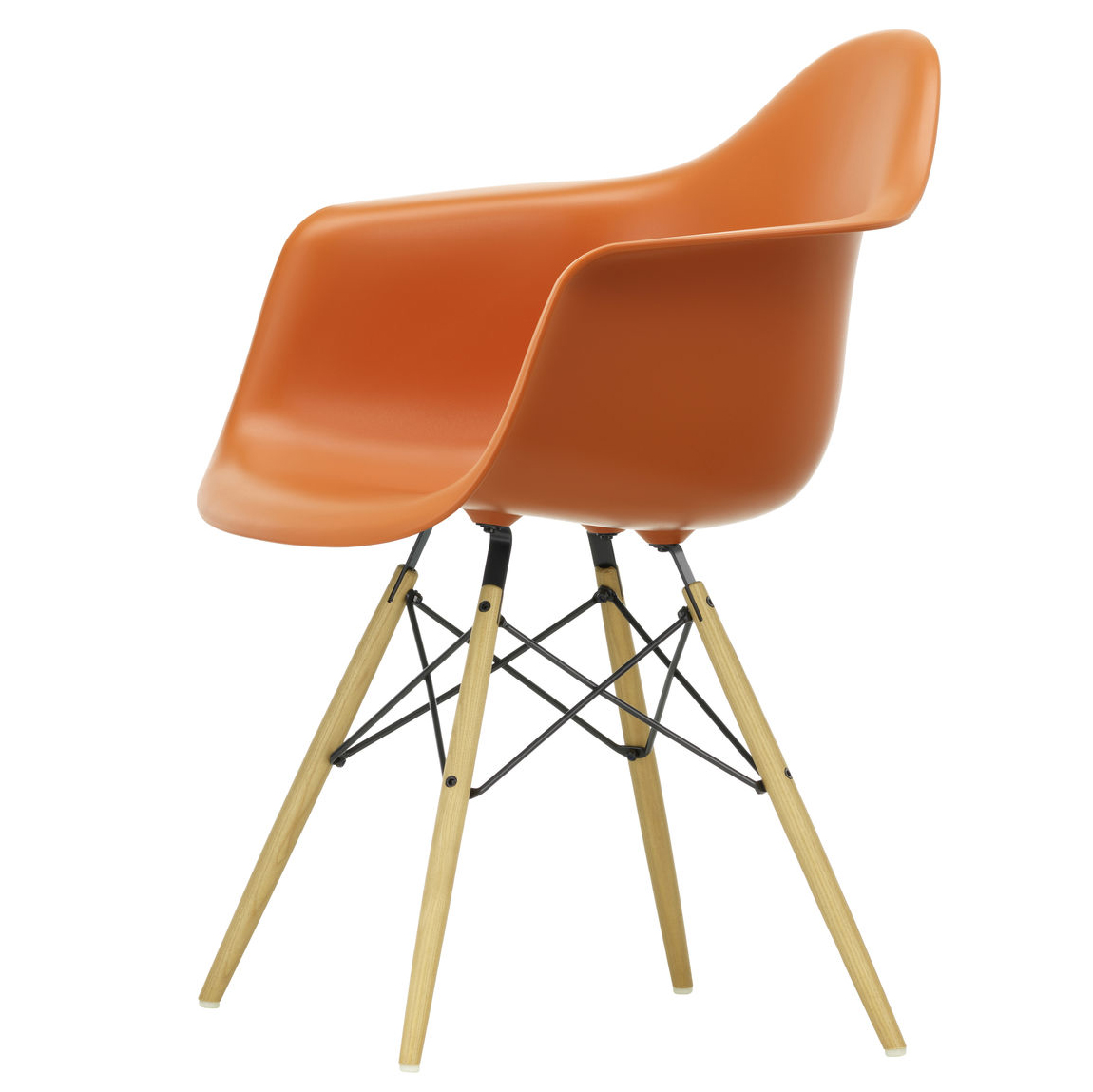 Eetkamerstoel DAW RE esdoorn goud Rusty Orange