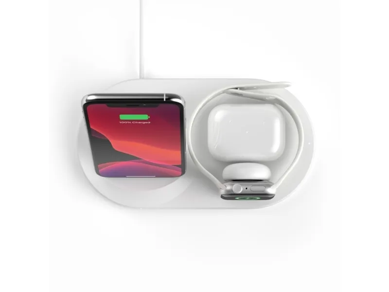Belkin BoostCharge - Trådløs opladningsstander - 7.5 Watt - sort - for Apple AirPods; AirPods Pro; iPhone 11, 12, 7, 8, SE, X, XR, XS, XS Max; Watch