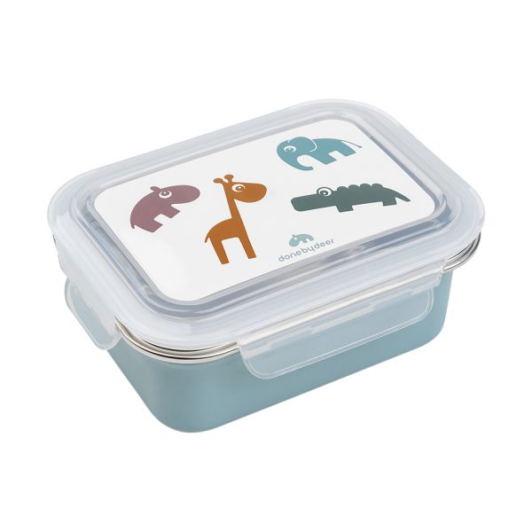 Done By Deer Friends Lunchbox - Metaal - Mustard
