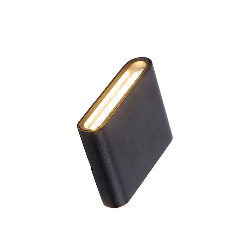 Moderne buiten wandlamp zwart 11,5 cm incl. LED IP65 - Batt
