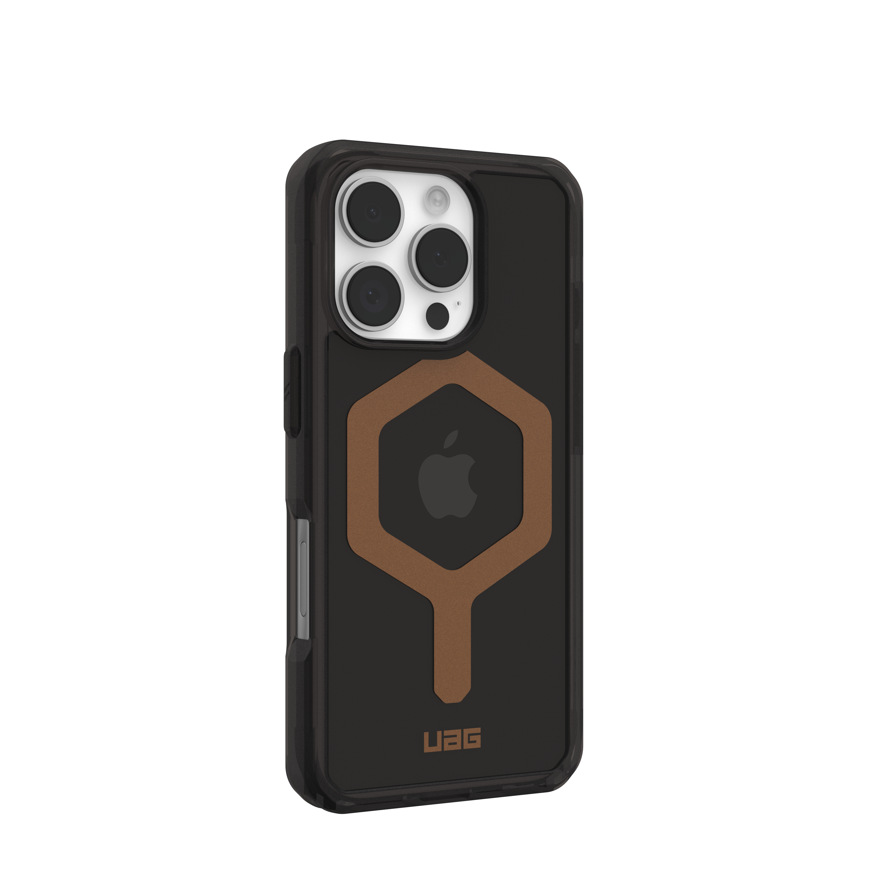 iPhone 16 Pro MagSafe Hybrid Schutzhülle Plyo (114480114085) - Schwarz / Gold