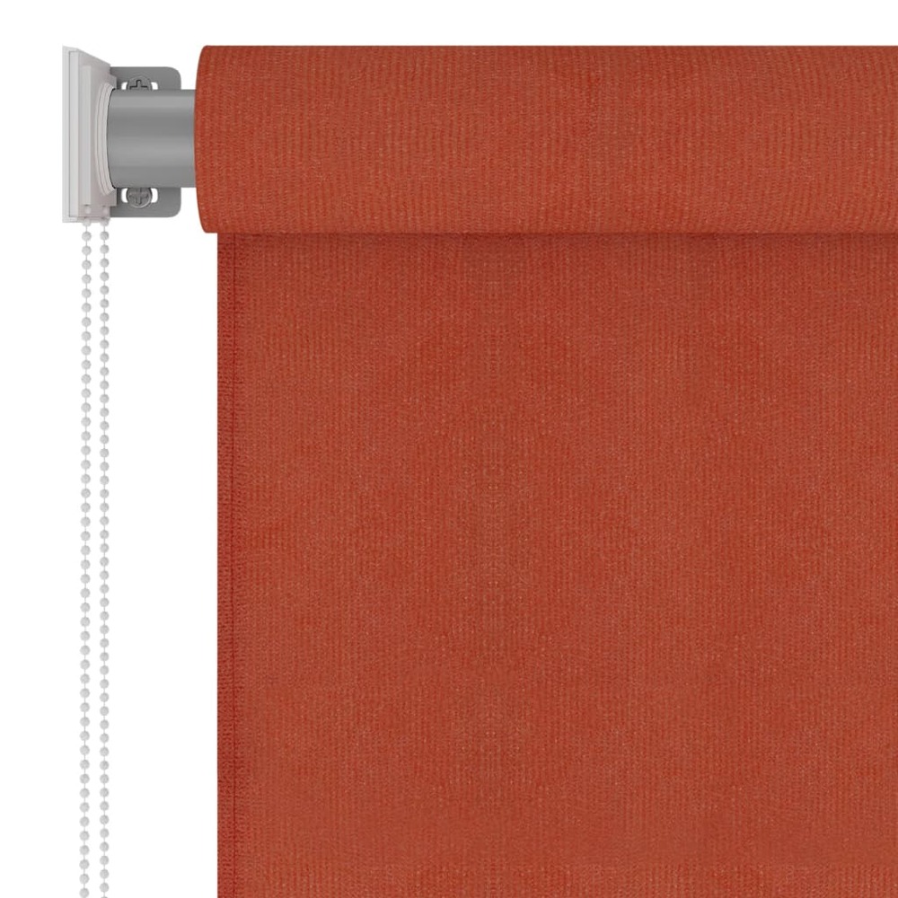 Store roulant d'extérieur 220x140 cm terre cuite pehd