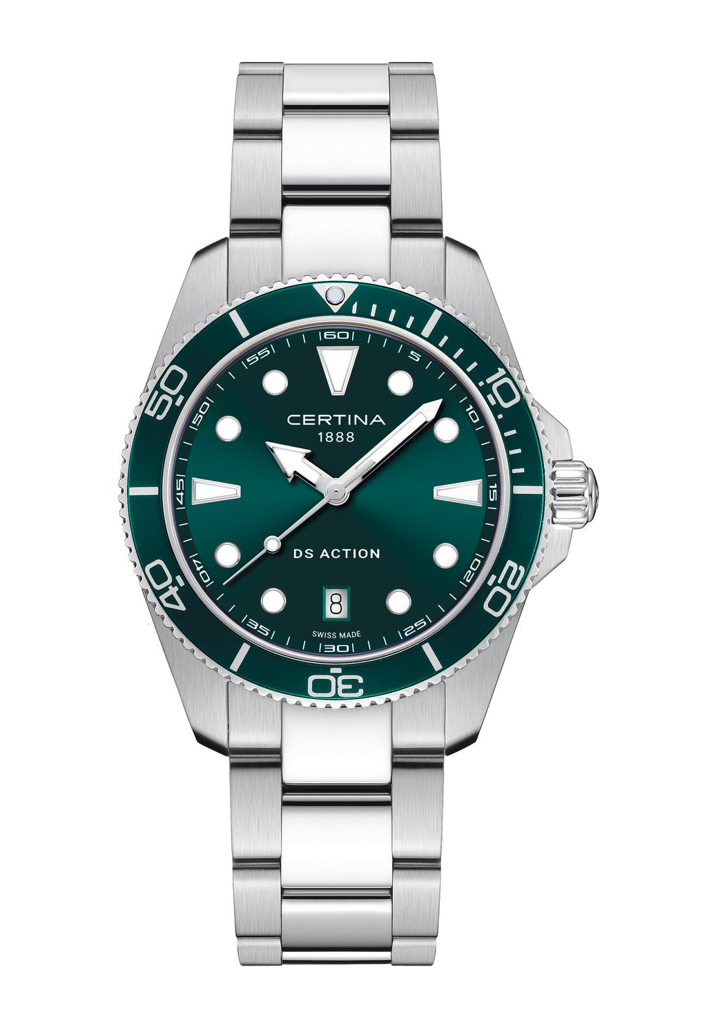 Certina DS Action 40mm PreciDrive Quarz Grün