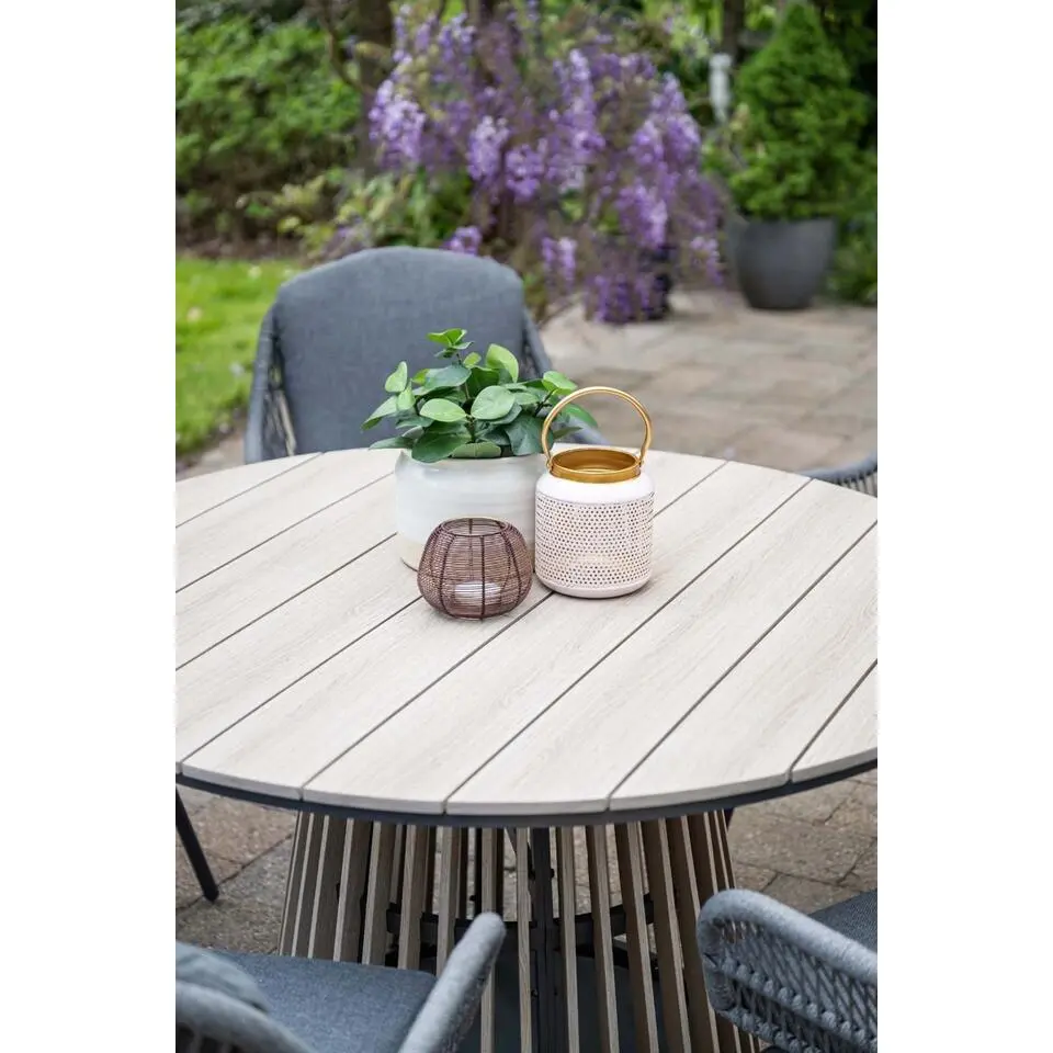 Trinxa ronde tuintafel Ø148 cm. - lichtgrijs