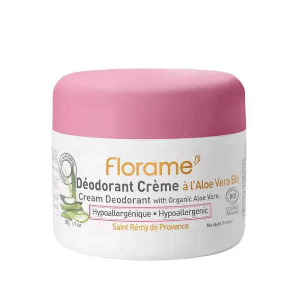 Creme Desodorante Corporal Florame com Aloe Vera Orgânica 50g