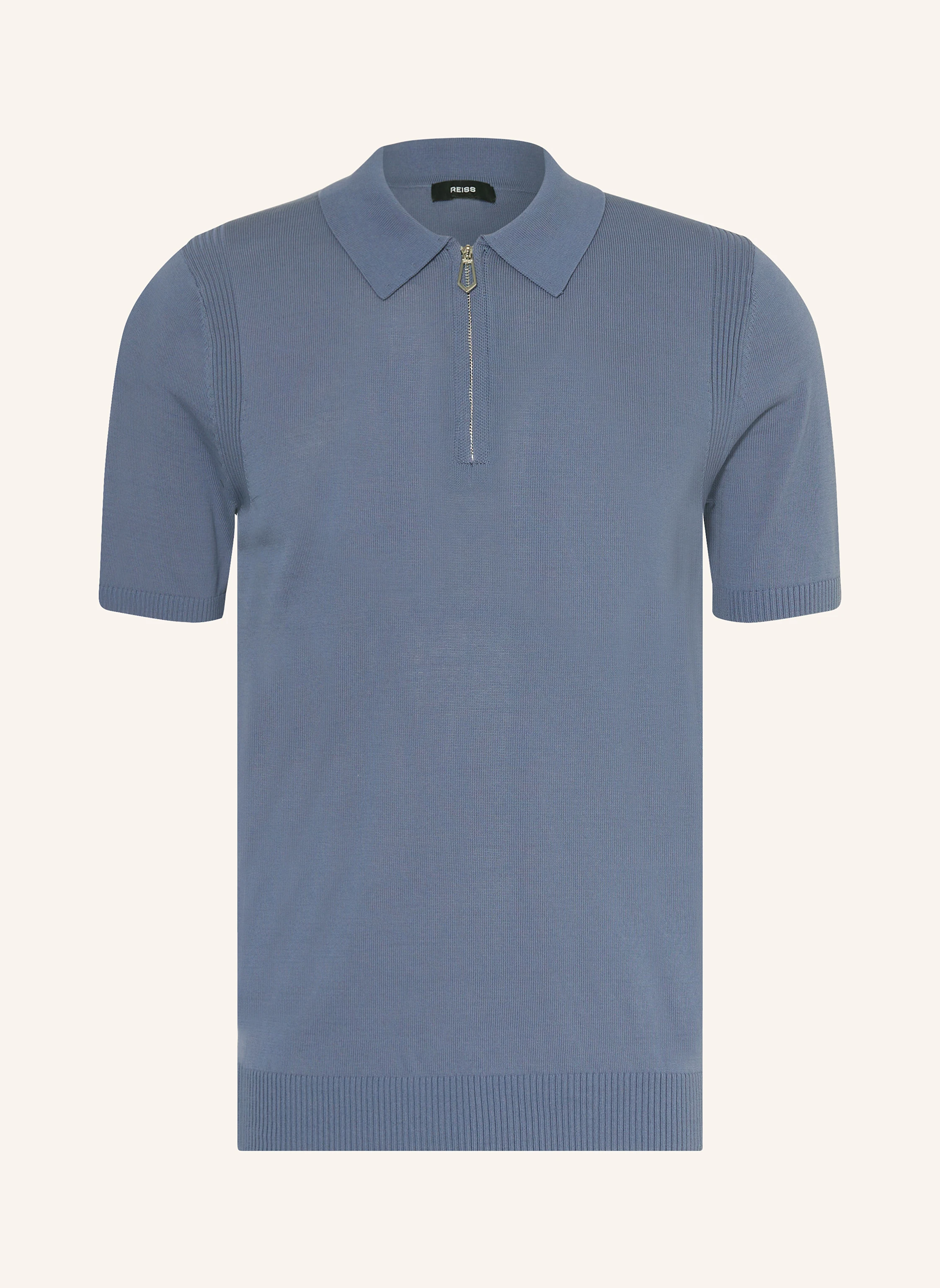 REISS Strick-Poloshirt BERKLEY