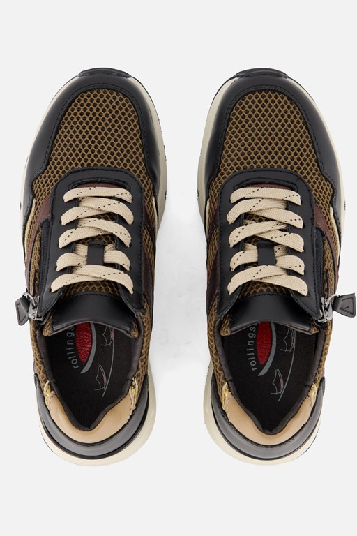 Gabor Rollingsoft Sneakers zwart Leer