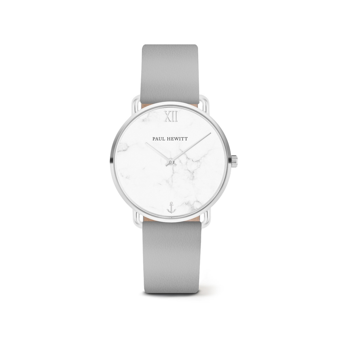 Montre Paul Hewitt femme acier cuir gris