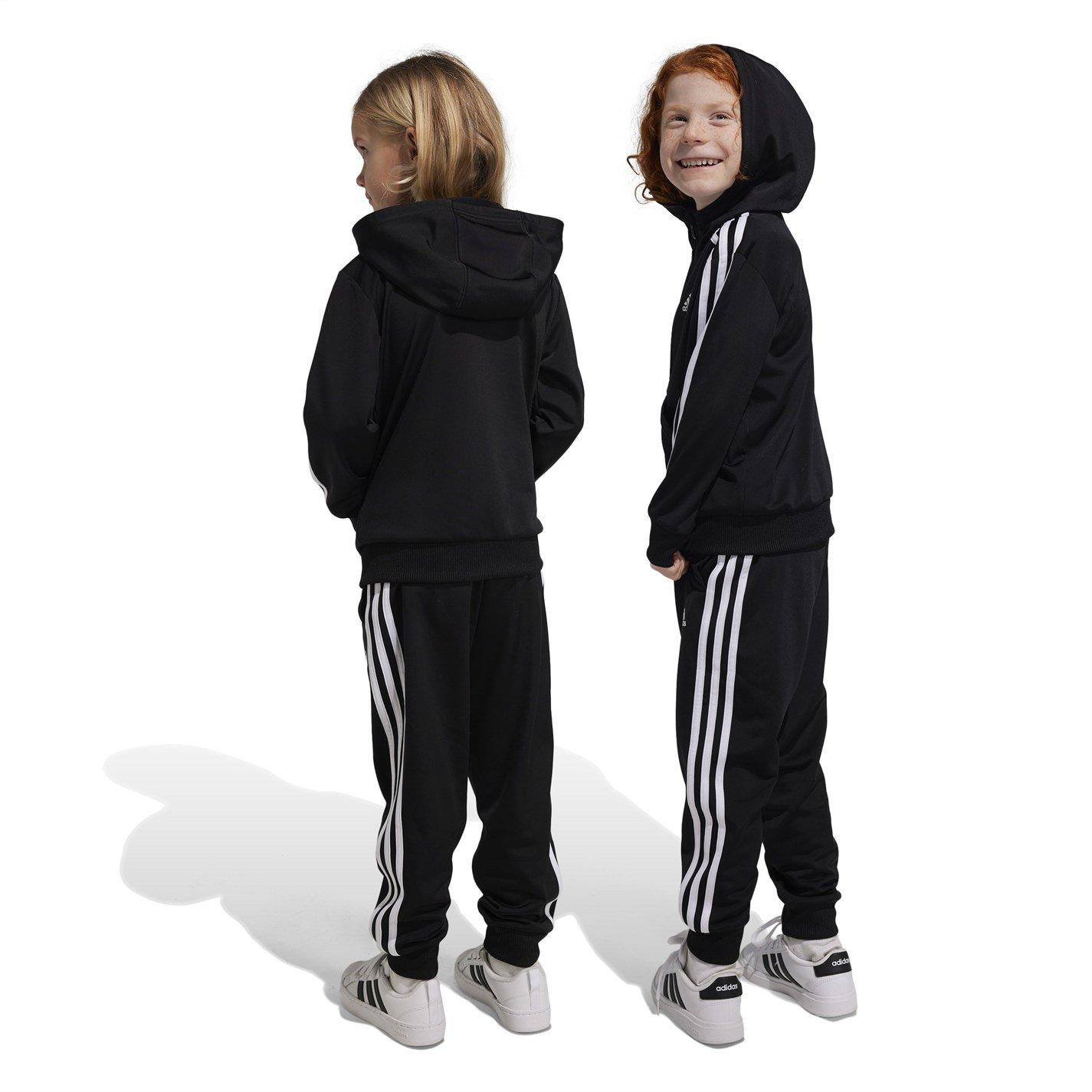 adidas 3 Stripe Poly Tracksuit