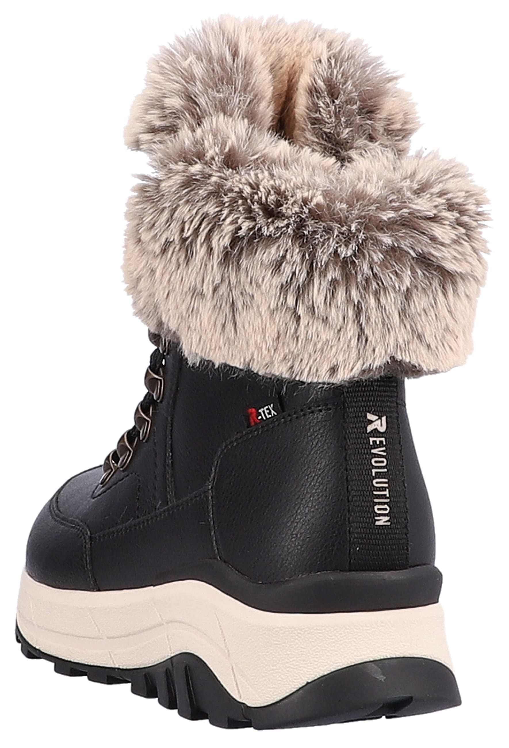 RIEKER Sport Winterboots  Hightop Sneaker, Schnürboots, Winterschuh mit Lammwollfutter