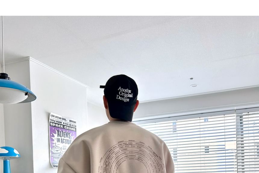 SeoulPop - Sweatshirt met losse pasvorm en letters