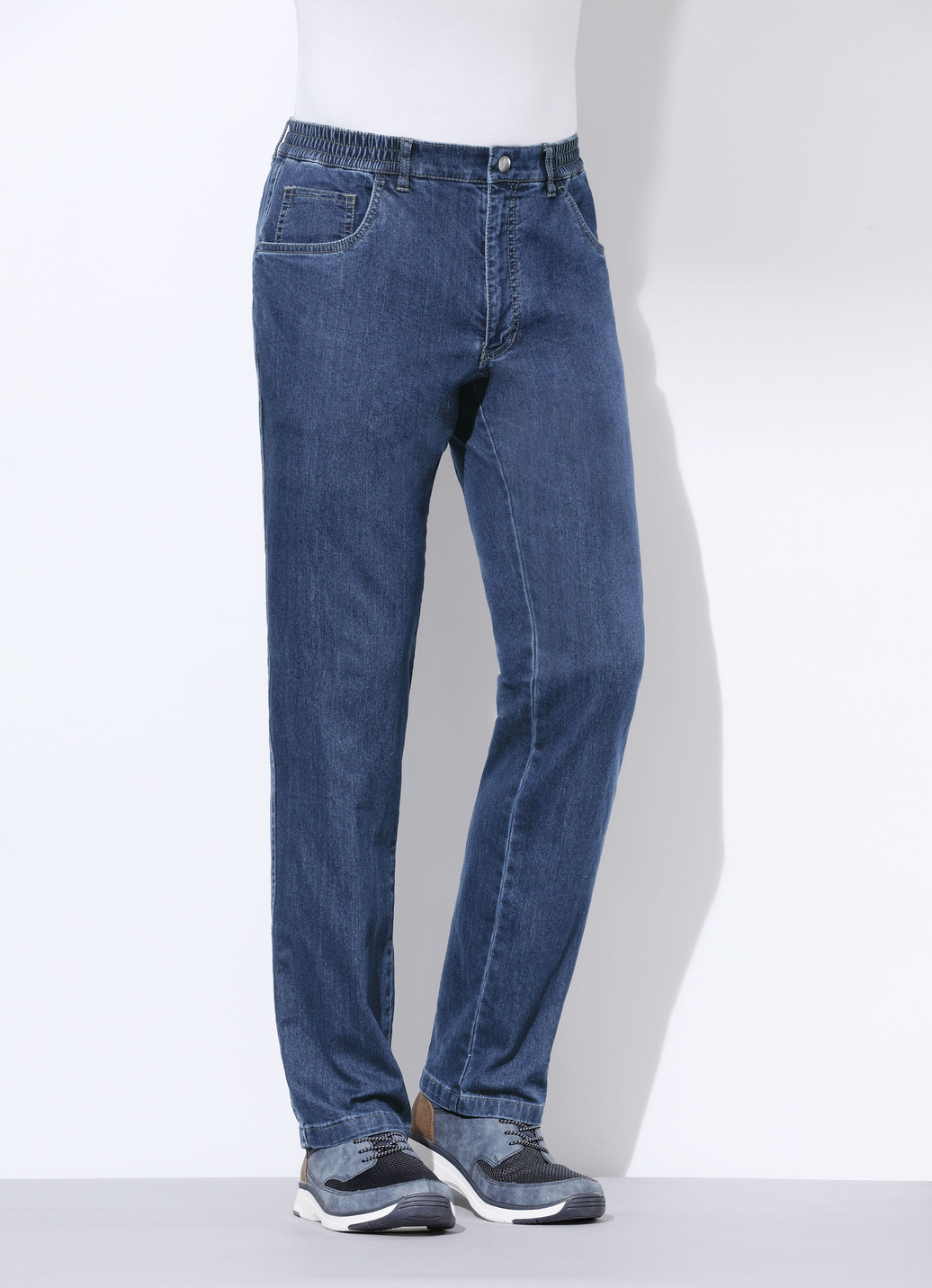 Jeans mit Gummibund in 3 Farben
