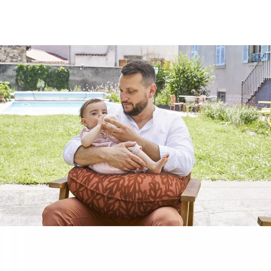 babymoov B.Love 2-in-1 Stillkissen Vegetal Terracotta