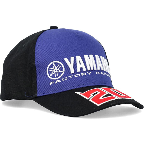 Fabio Quartararo - Casquette baseball Dual FQ20 Yamaha N°1 Noir / Bleu / Rouge