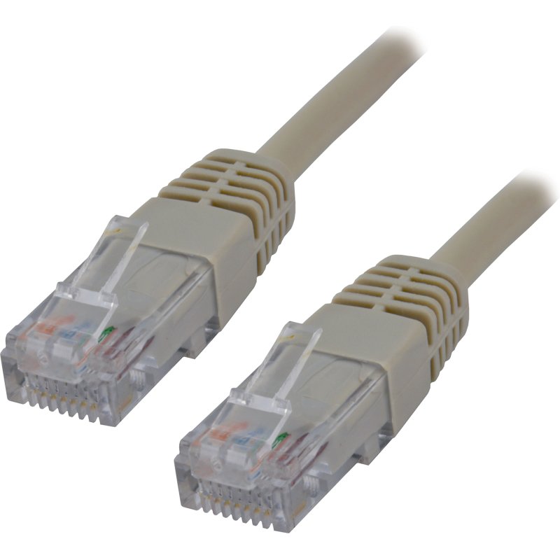 MCL Cable RJ45 Cat5E 10.0 m Grey câble de réseau Gris 10 m U/UTP (UTP)