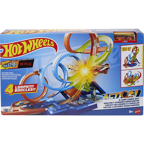 Hot Wheels Action 4-Loop Crash Out banesæt