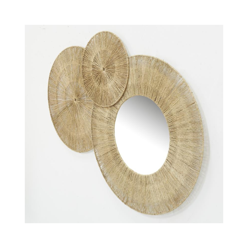 Décoration murale et miroir en jute