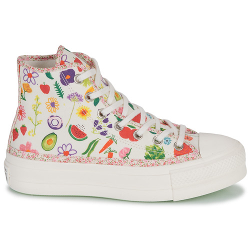Converse - CHUCK TAYLOR ALL STAR LIFT-FESTIVAL- JUICY GREEN GRAPHIC - Multicolore