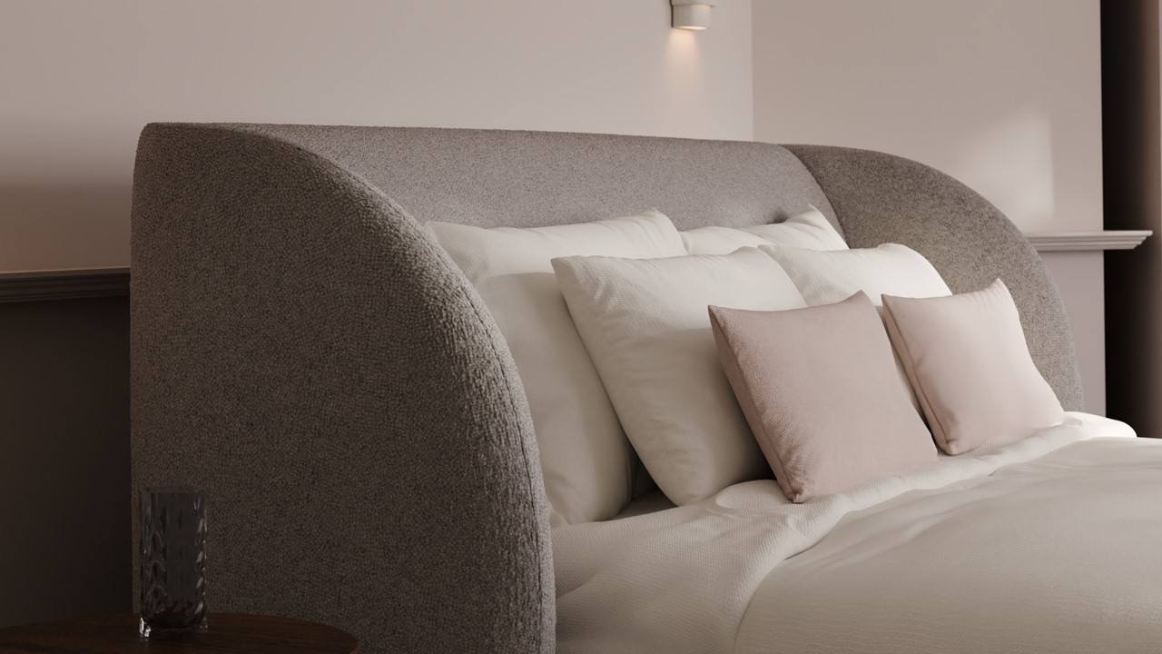 Bed Cove - Fine bouclé light grey