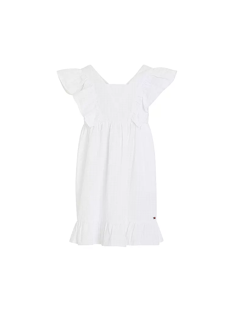 TOMMY HILFIGER Mädchen Minikleid weiss
