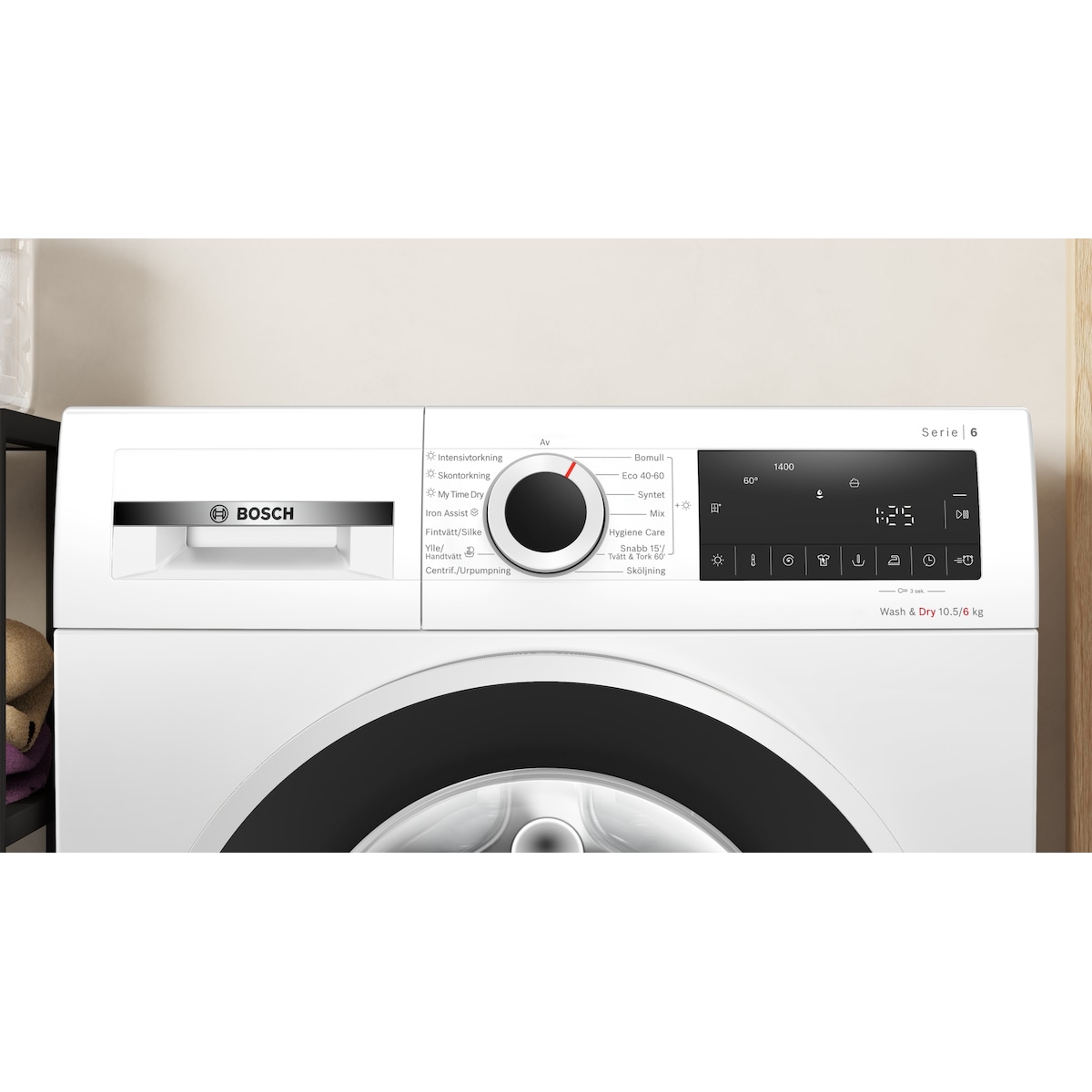 Bosch Kombinert vaskemaskin/tørketrommel WNG2540LSN