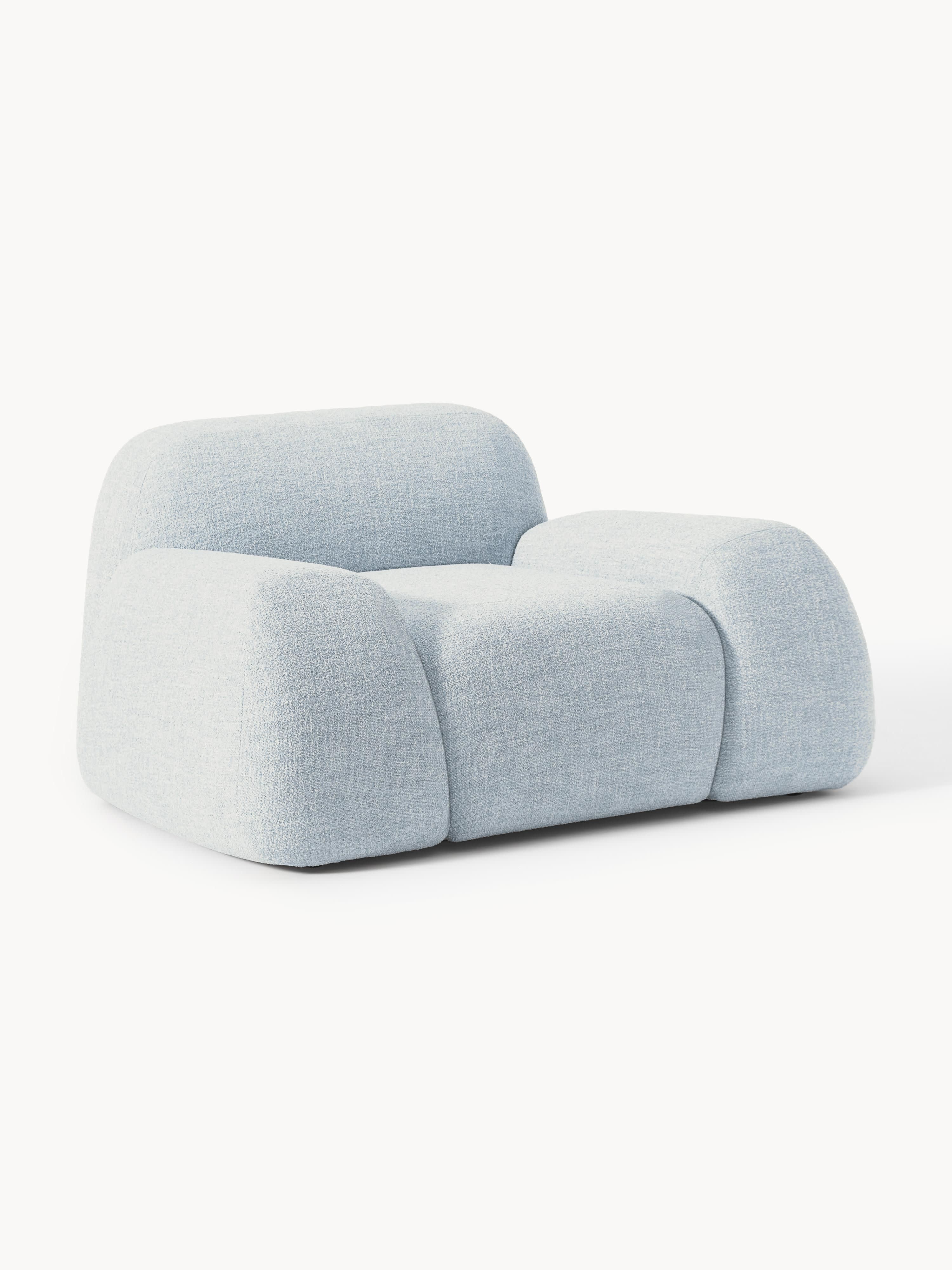 Bouclé loungefauteuil Wolke