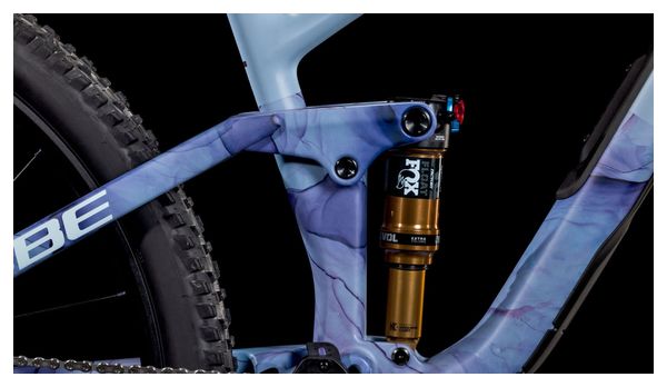 VTT Tout-Suspendu Cube Stereo One44 C:62 Race Shimano Deore XT 12V 29'' Bleu Pigeon Art 2025