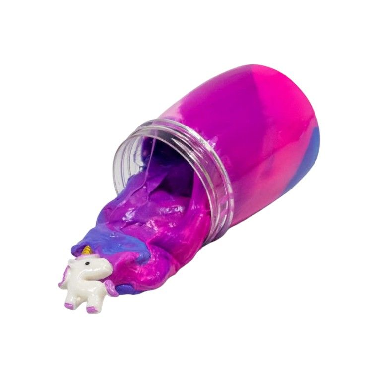Pâte magique licorne arc-en-ciel avec figurine Mercredi et Patati