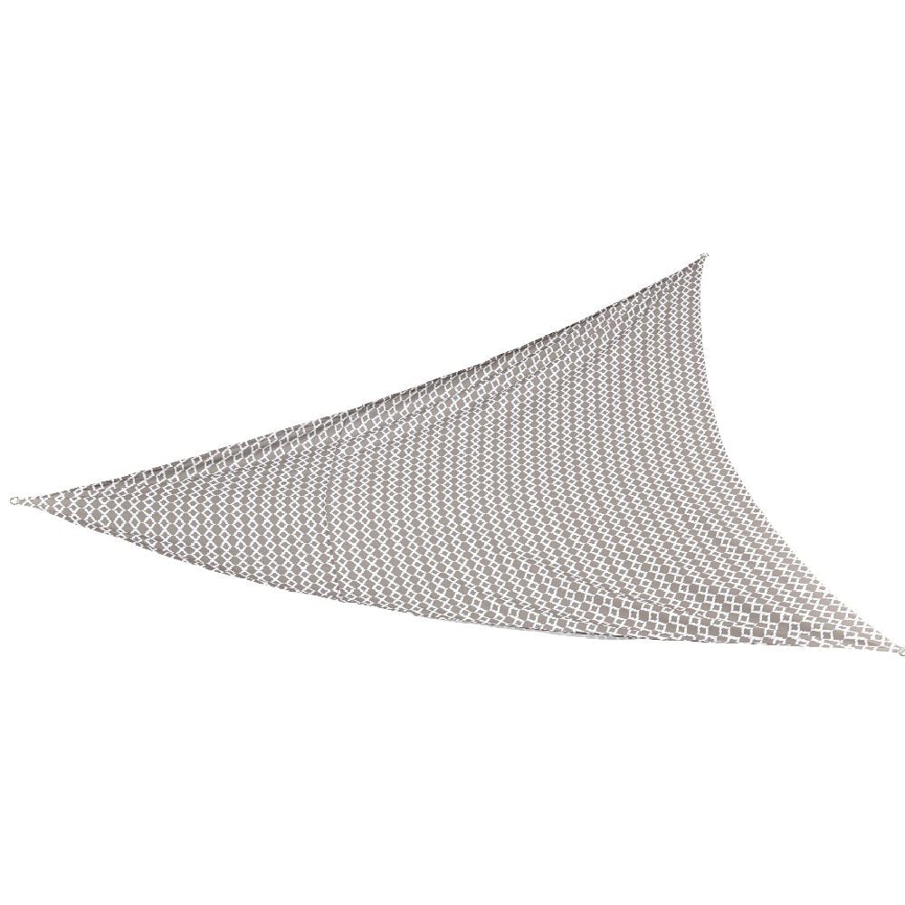 Voile d’ombrage triangulaire Delta avec motifs chevrons