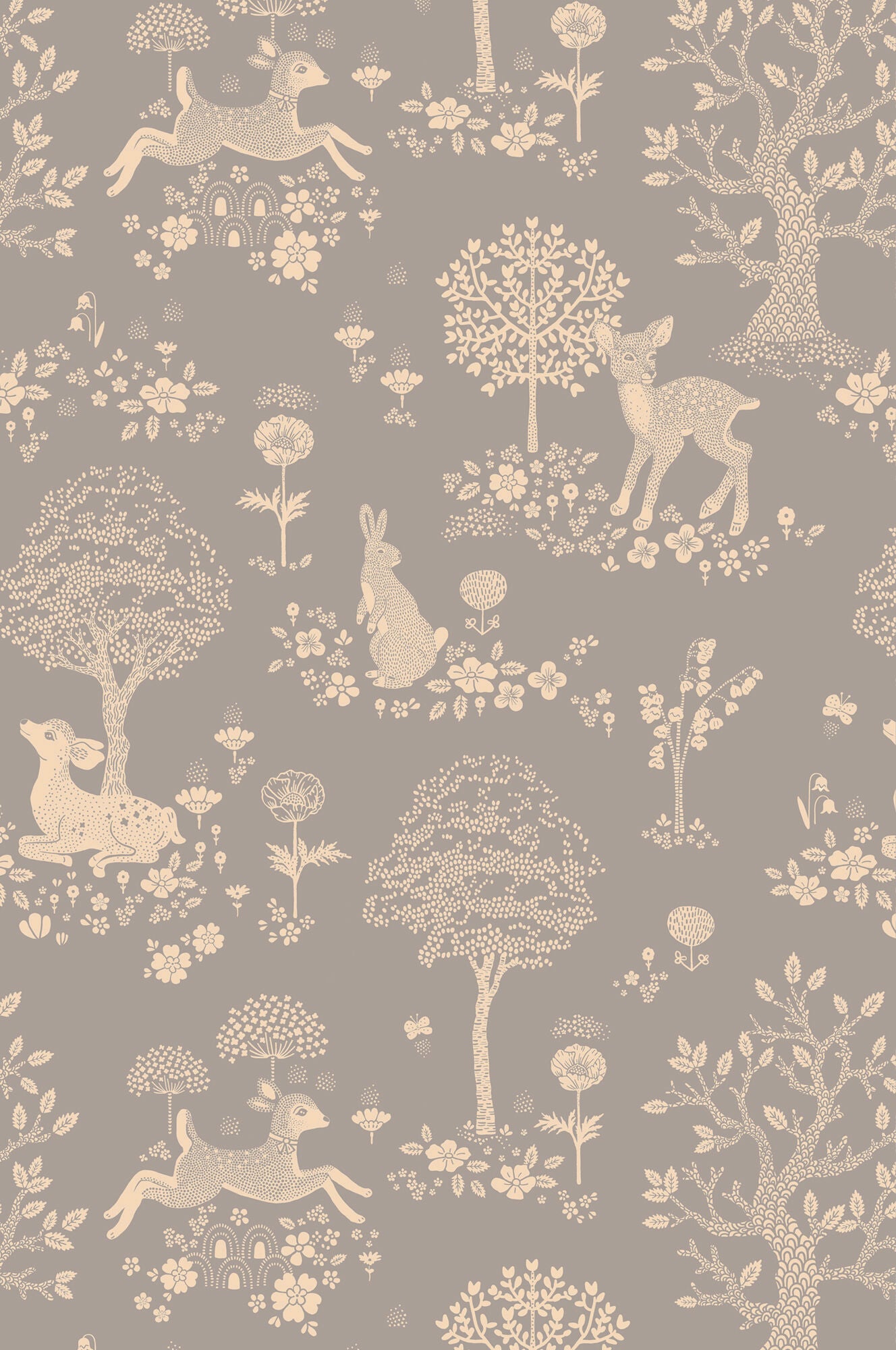 Majvillan Tapet Summer Fields, Dusty Blue