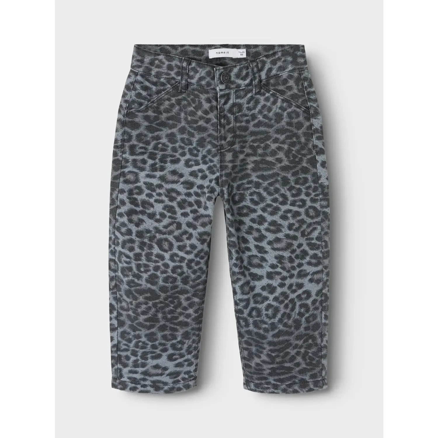 Name it | NMFBELLA TWI MOM PANTS 4444-TD | Night Owl GREY LEOPARD
