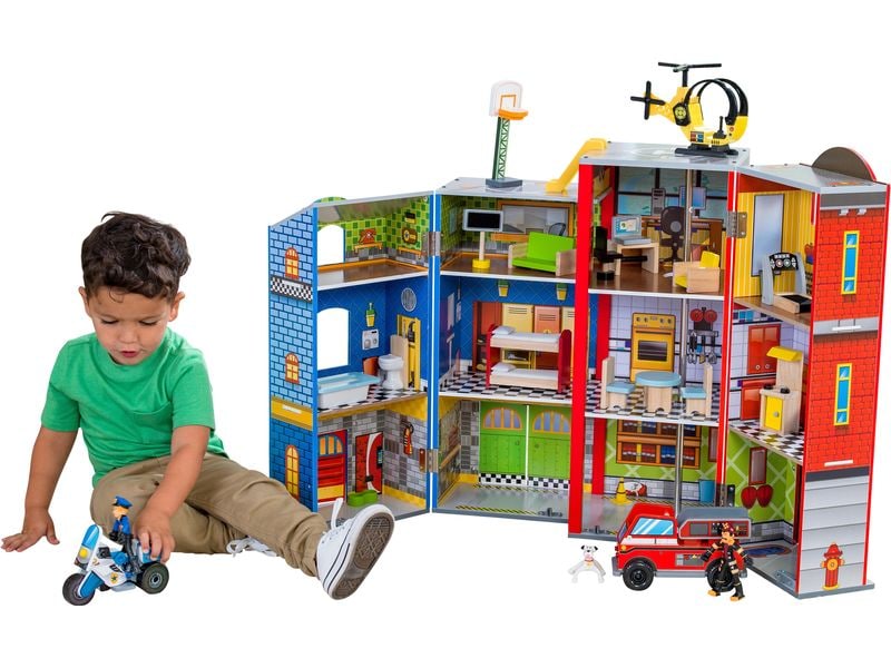 Kid Kraft Puppenhaus Everyday Heroes Holzspielset für Alltagshelden