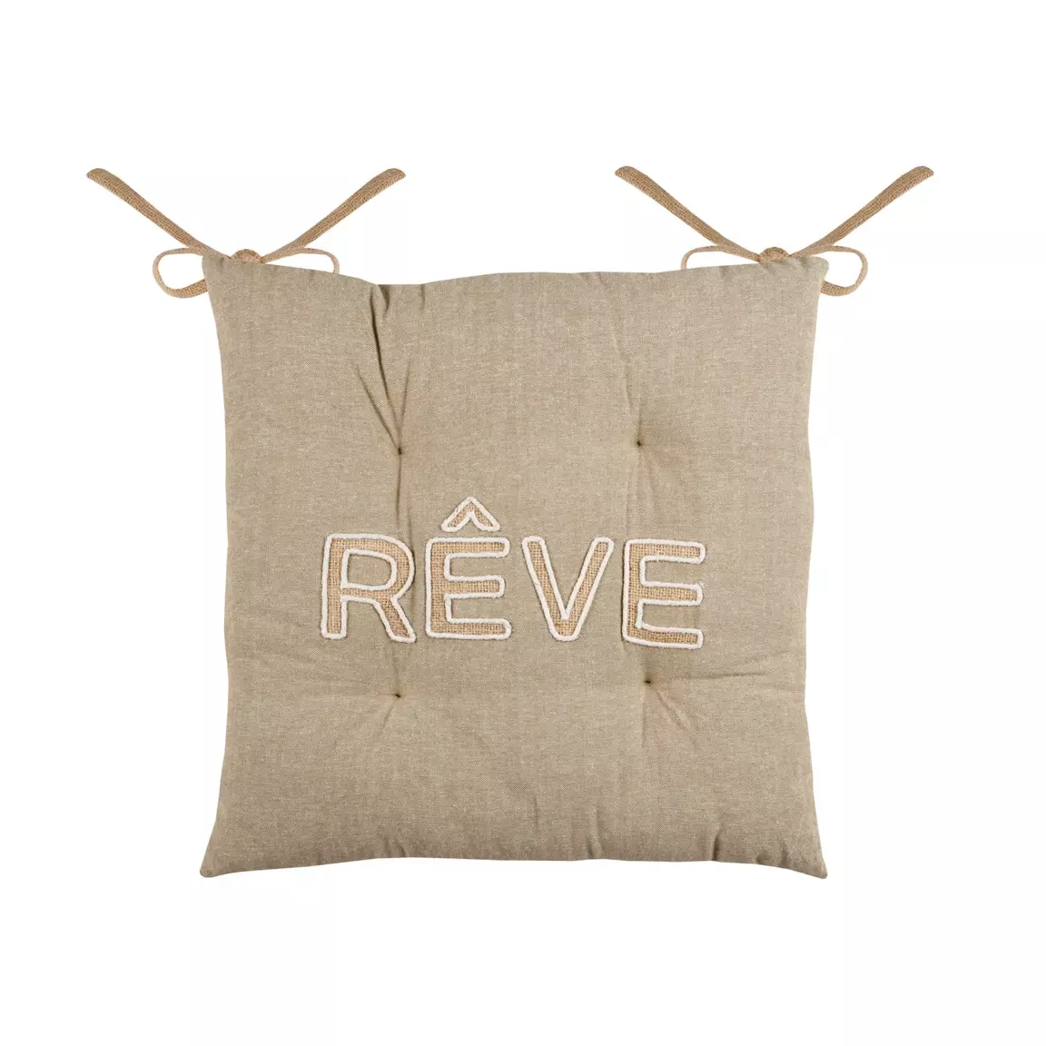Coussin de chaise Maison Marron ficelle