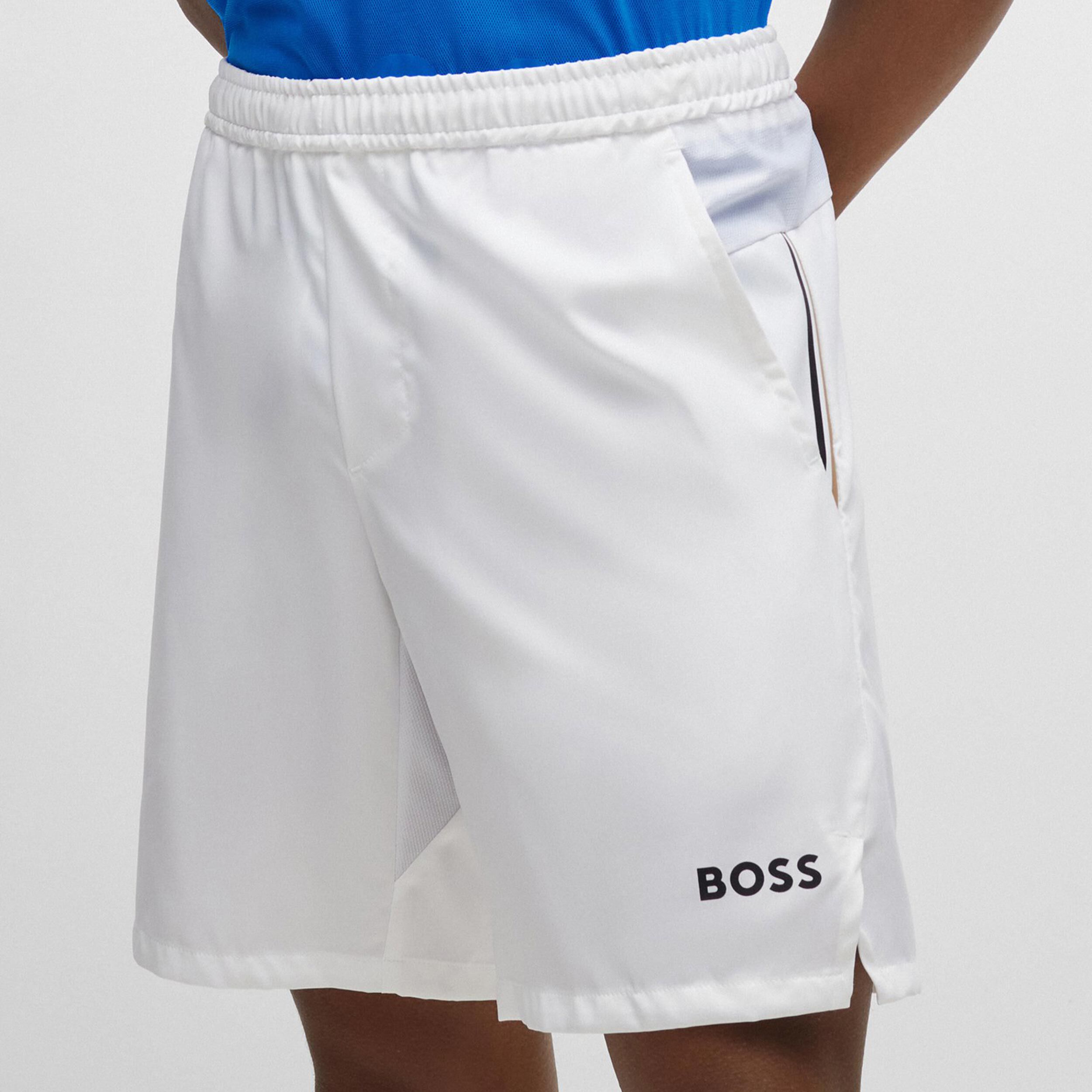 BOSS Tiebreak Shorts Hommes - Blanc