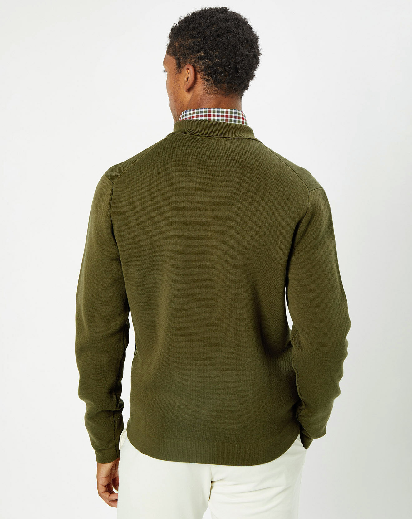 Hackett London Cardigan en Maille kaki
