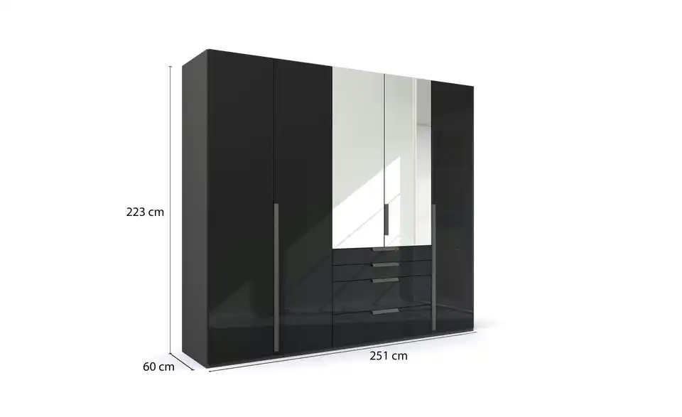Drehtürenschrank 251 cm 5 Stück