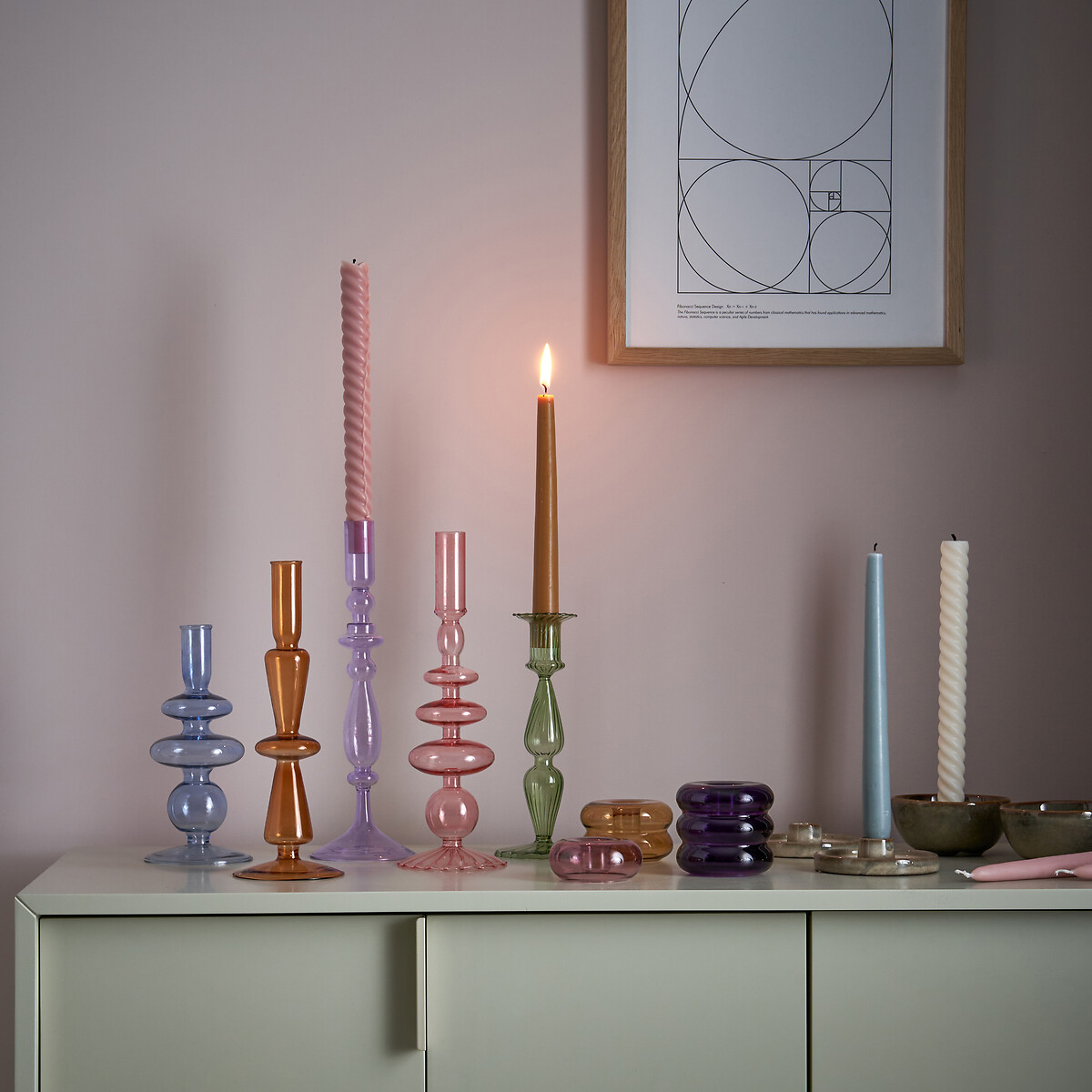 LA REDOUTE INTERIEURS<br>2 velas lisas, Fabola