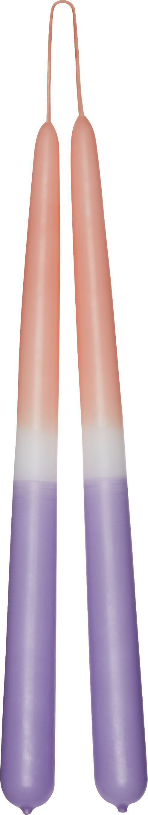 KATHI Kerze - Lila, Rosa / H: 29.0 cm