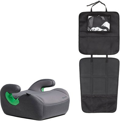 Beemoo Raise 2 i-Size Beltepute inkl. Beemoo 3-in-1 Sparketrekk, Mineral Grey/Black
