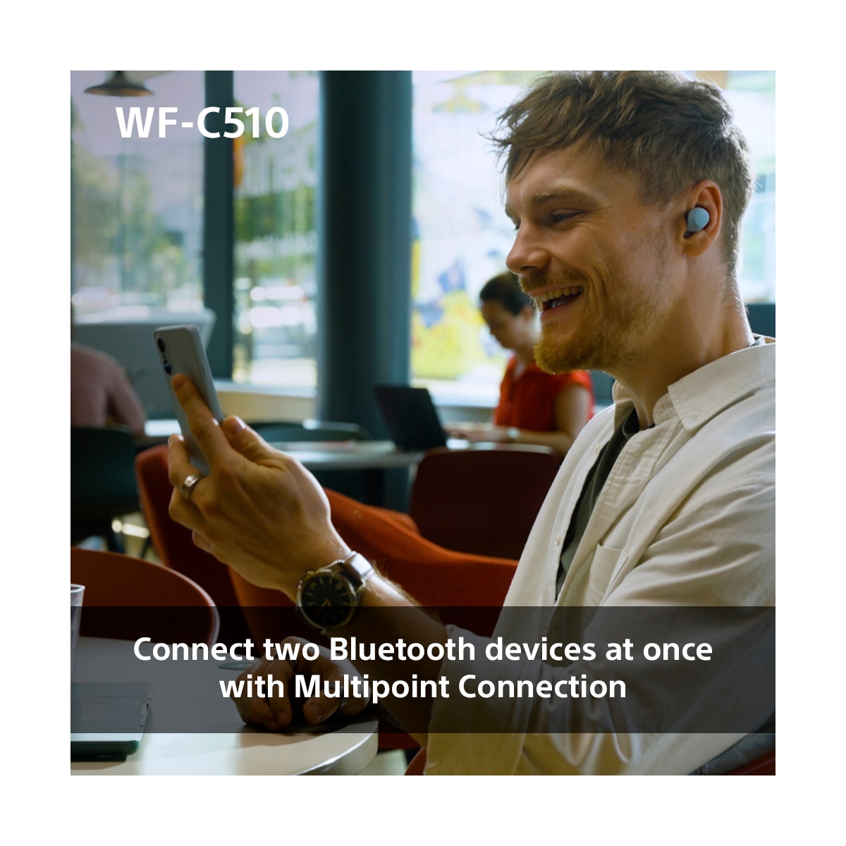 Sony WF-C510 helt trådløse in-ear hodetelefoner (blå)