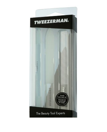 Tweezerman Manicure Glass Nailcare Set 3-teilig