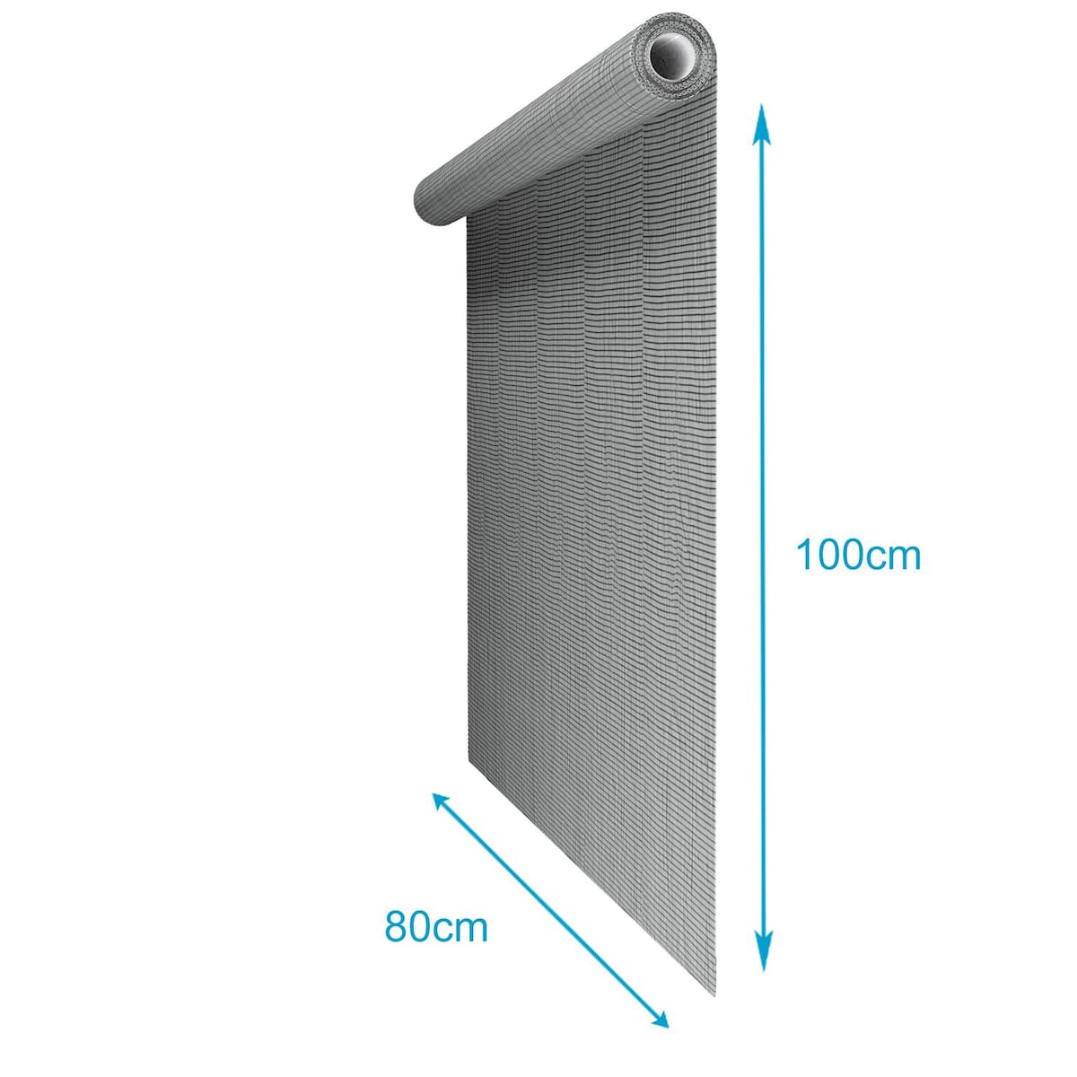 Fluenett Insektnett Vindusdør Glassfiber 80 cm (grå)