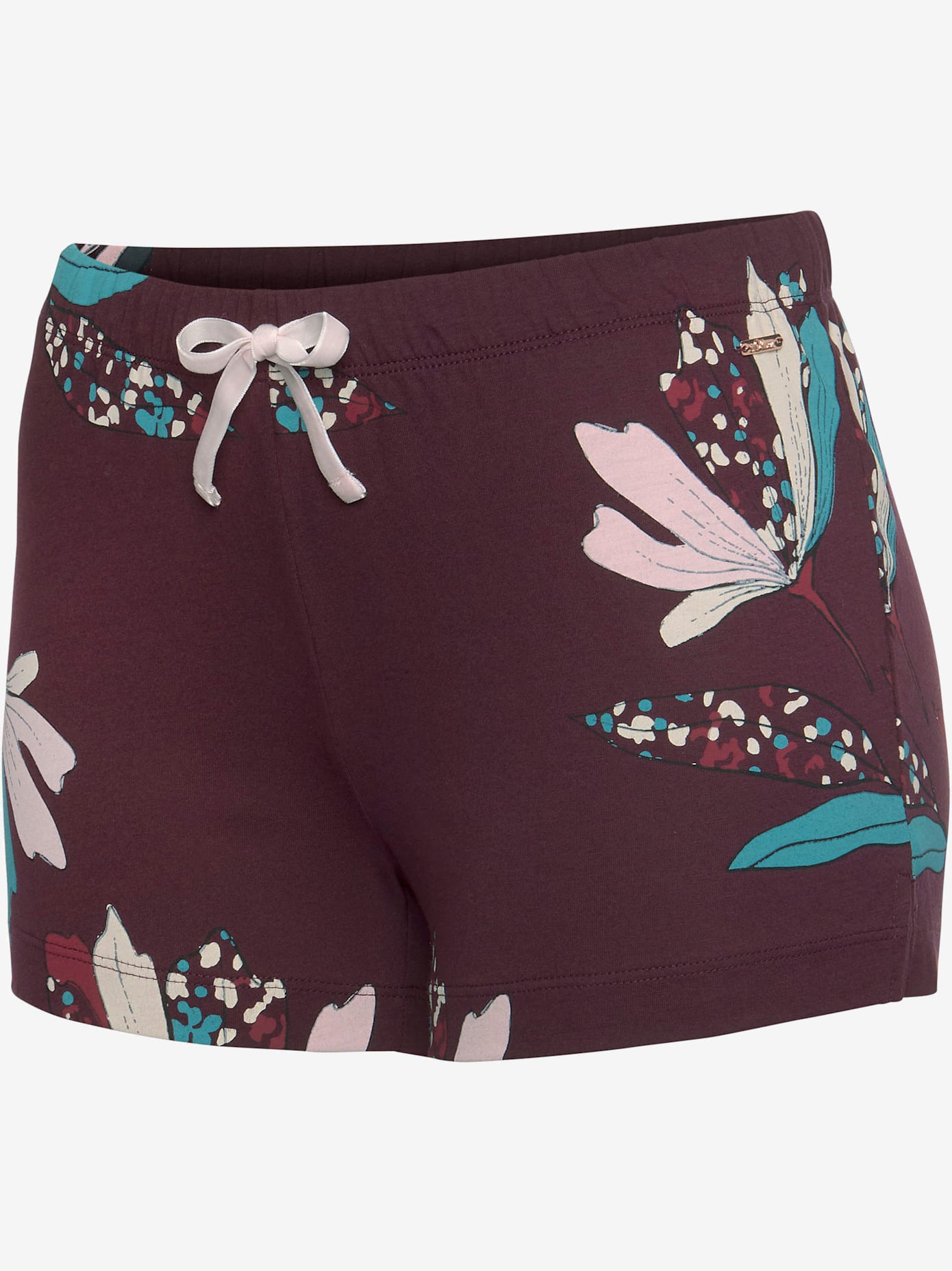 Short de pyjama élégant short de nuit avec motif sur toute la surface