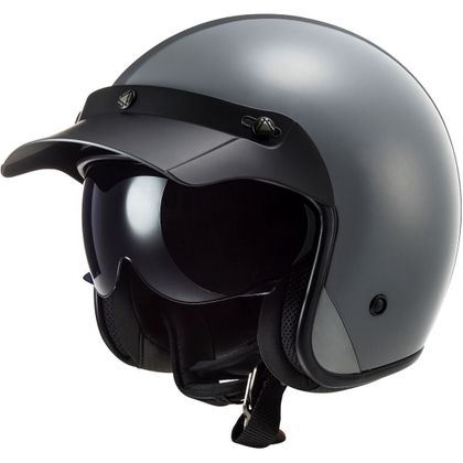 Casque LS2 OF601 BOB - SOLID - Gris