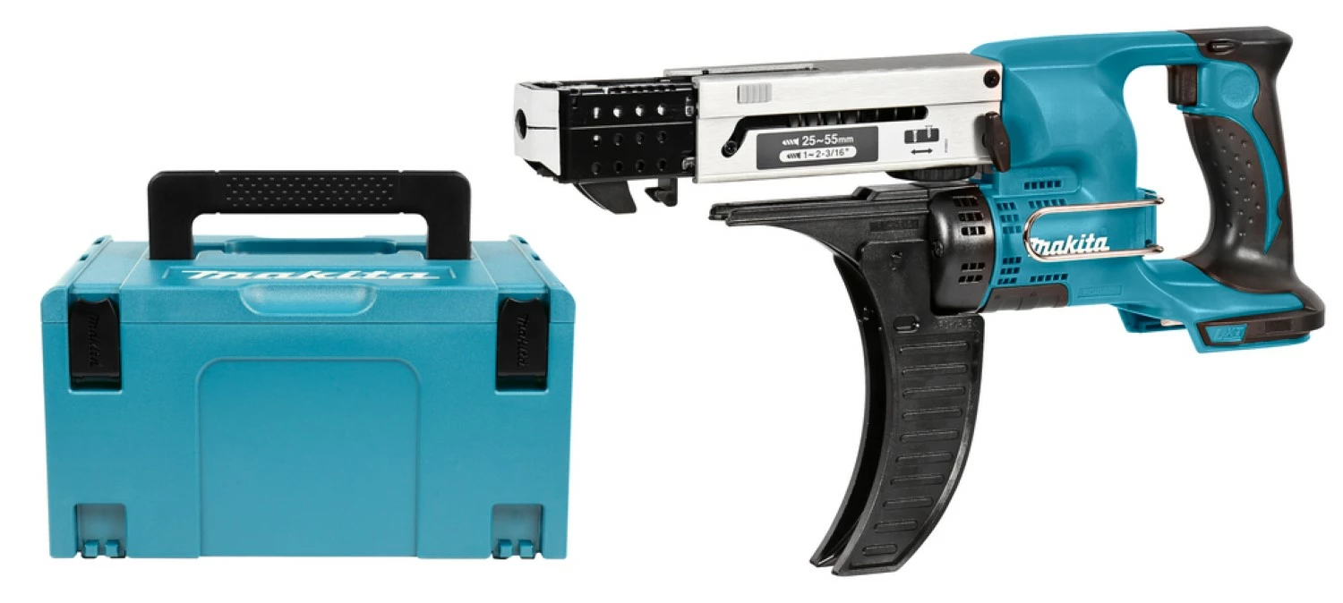 Makita DFR550Y1J 18V Li-Ion accu schroefautomaat / bandschroefmachine body   (1x 1.5Ah accu) in Mbox - 25-55mm