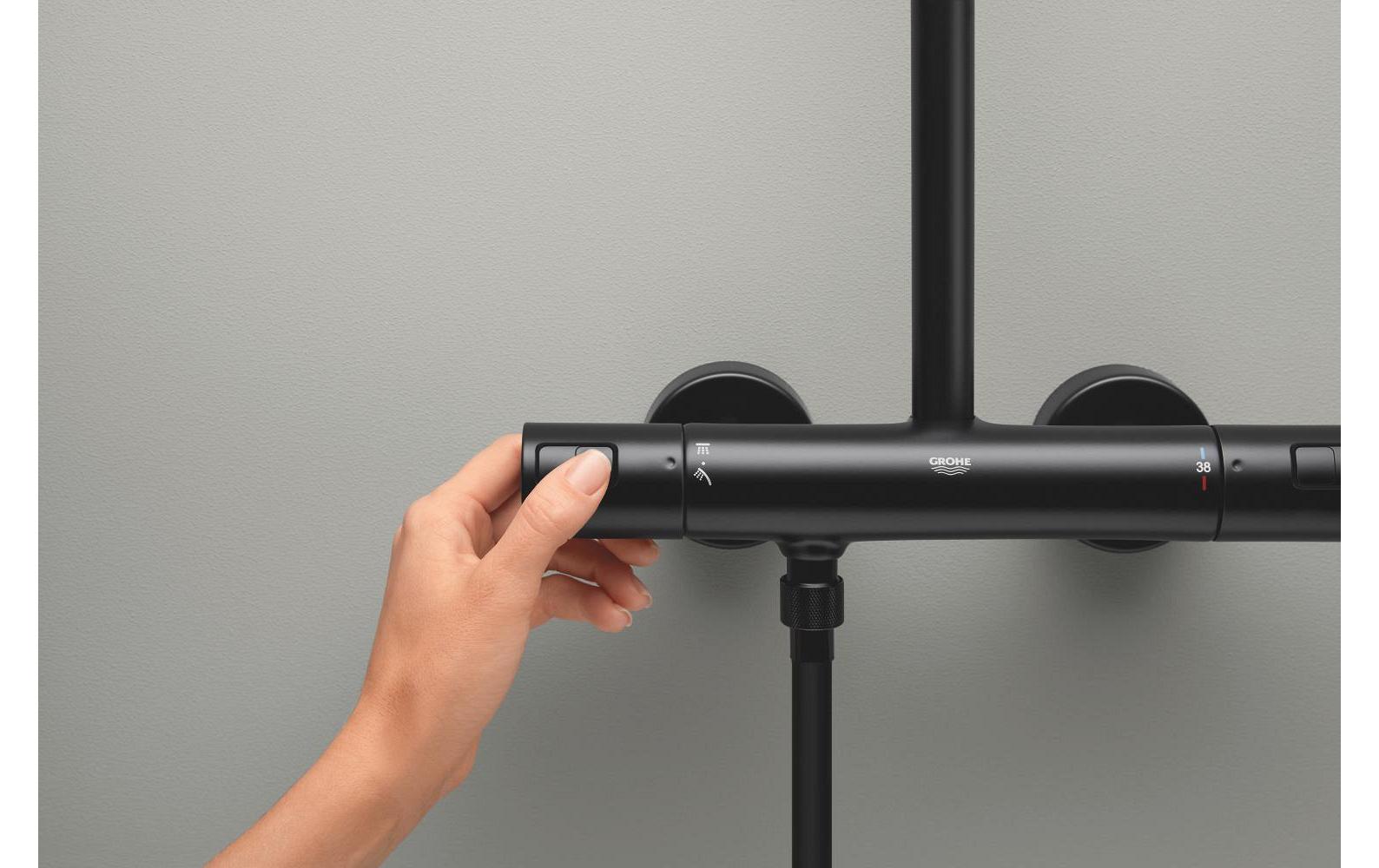 Duschsystem Vitalio Start System 250<br>Duschsystem mit Thermostatbatterie für die Wandmontage
