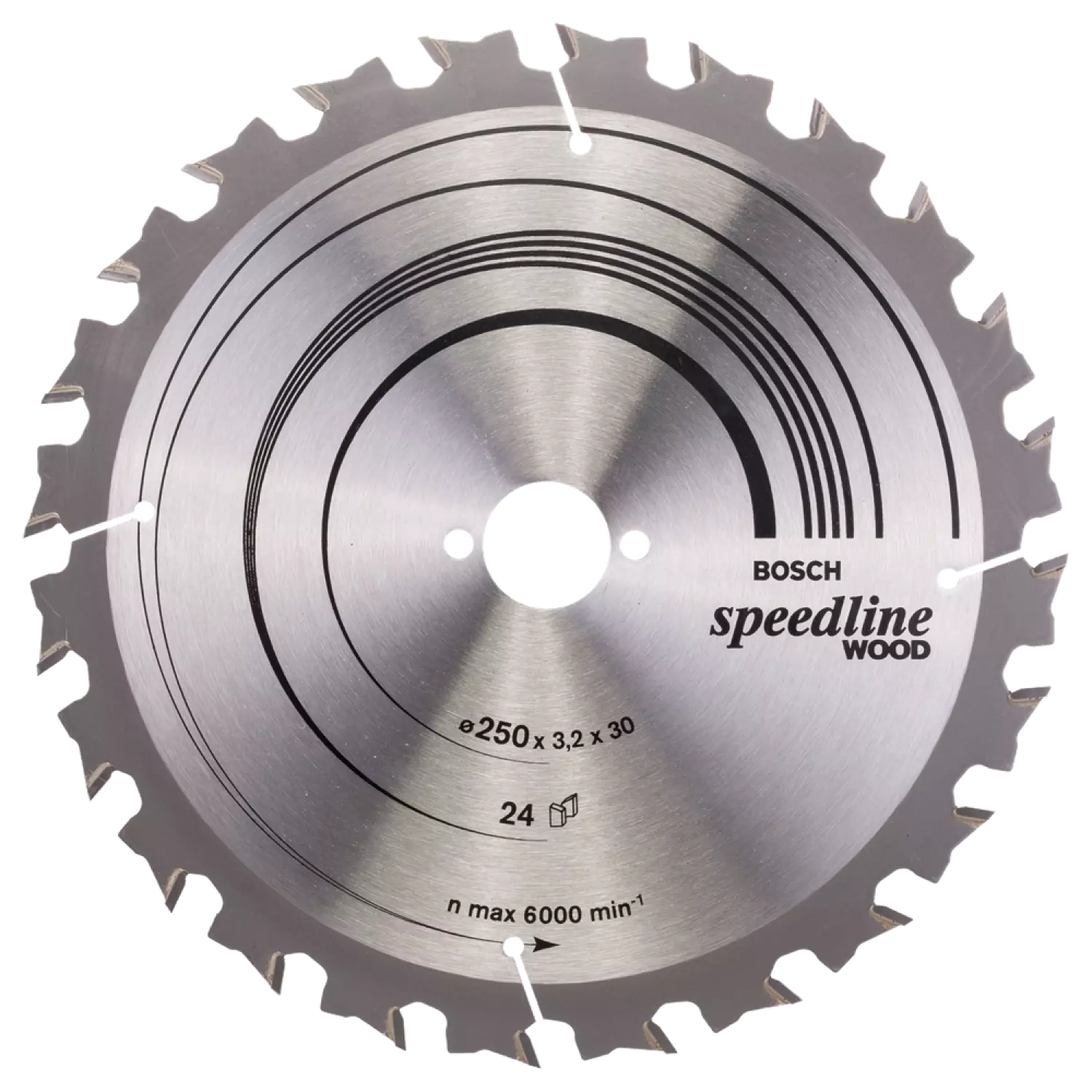 Bosch 2608640680 / LWZ Cirkelzaagblad Speedline - 250 x 30 x 24T - Hout