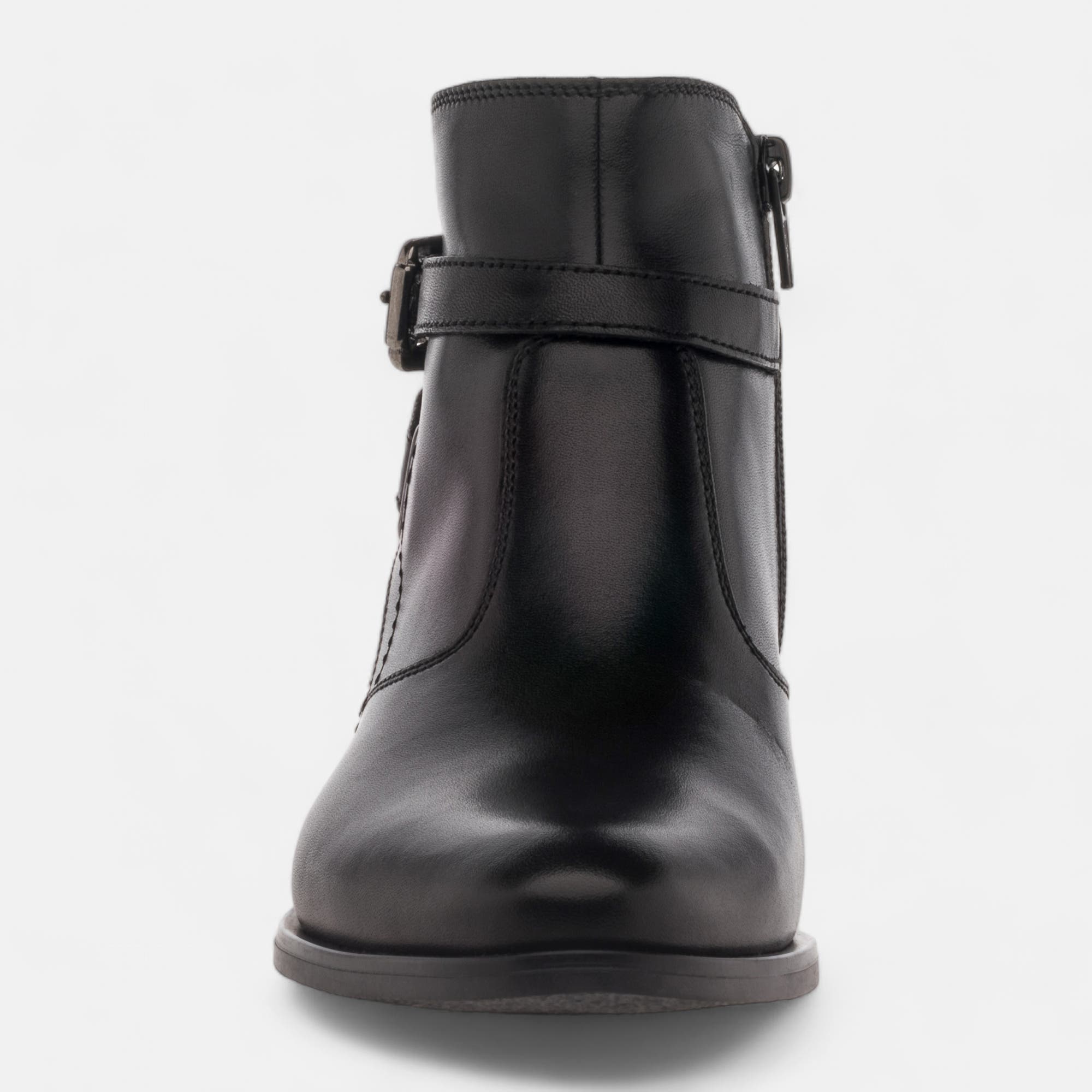 Bottines Femme en cuir noir